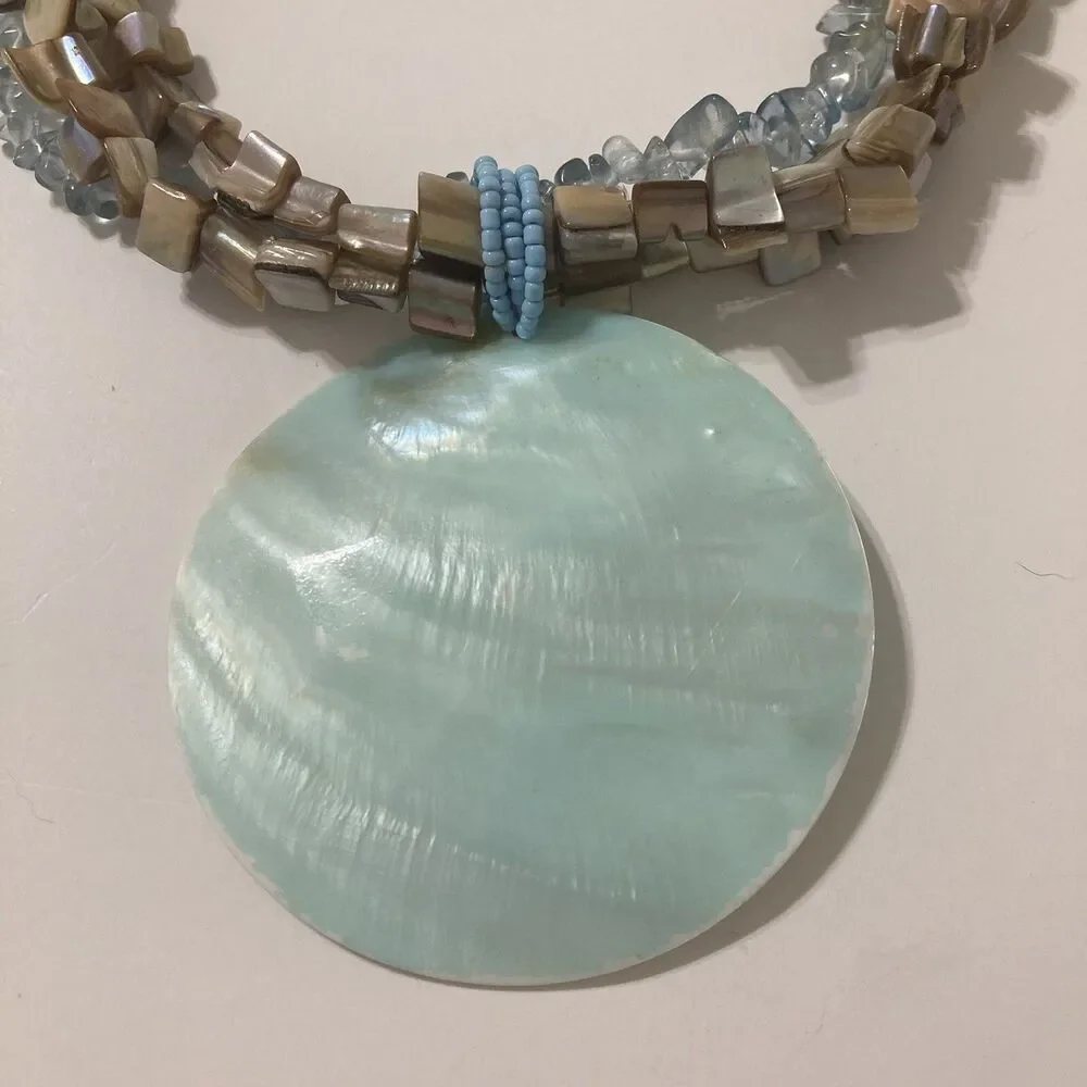 Blue Light brown multi